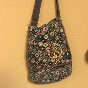 Peace Sign, hippie, Crossbody/Messenger body Bag